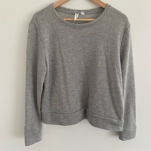Cropped sweatshirt glitter